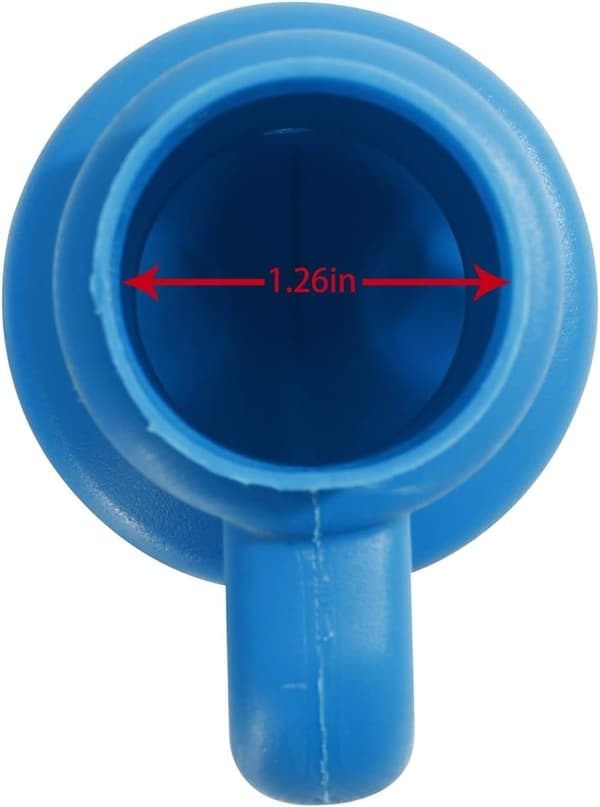 1,26\" diameter studs för studsmatta säkerhetsnät, 6 stycken, blå, passar endast 32 mm (1,26 tum) diameter studsmatta