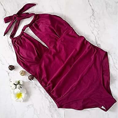 Mamma Baddräkter One-Piece V-ringad Graviditet Halter Baddräkter Bikini