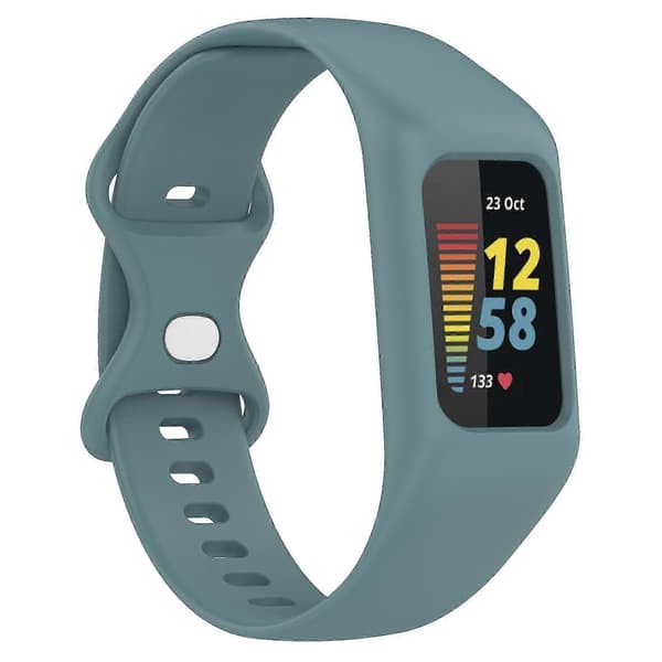 Integrert silikonrem for Fitbit Charge 6/5/4/3, klokkerem med etui 25-26s Blue