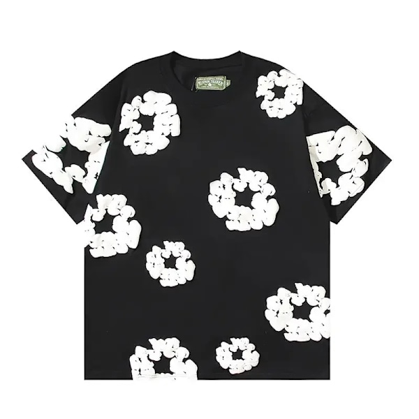 Denim Tears Unisex Sommer Top Kortærmet Black M