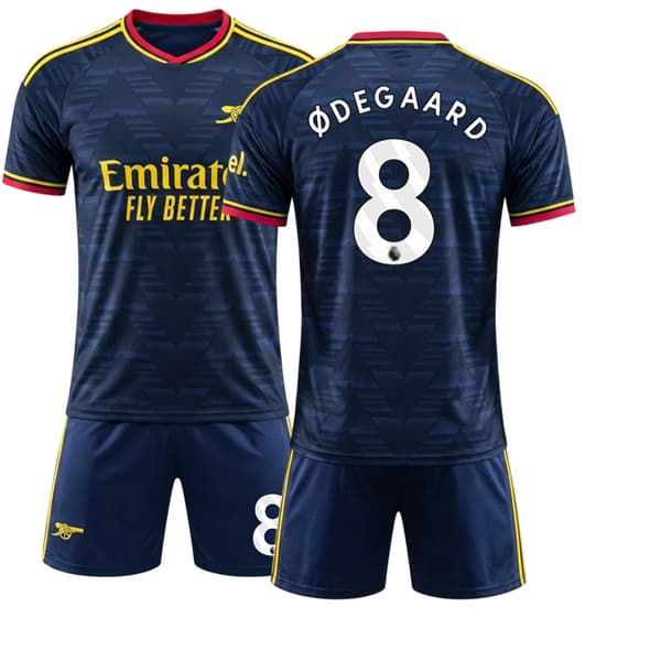 2026 Arsenal Udebane NO.8 Ødegaard 2-delt T-shirt sæt Børnefodboldtrøje 8 24