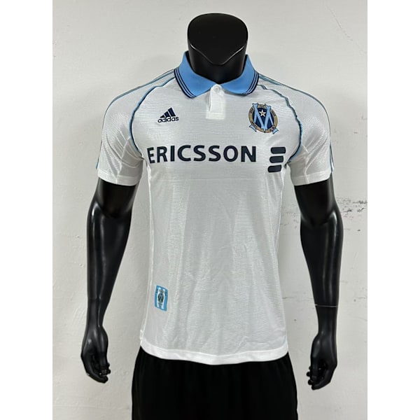 98-99 Olympique de Marseille Hjemmebane Fodbolduniform T-shirt S-2XL M