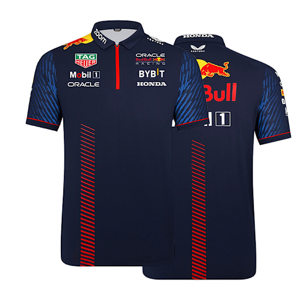 Team Red Bull cykel kortärmad polo racing tröja XXS-5XL 1 XS