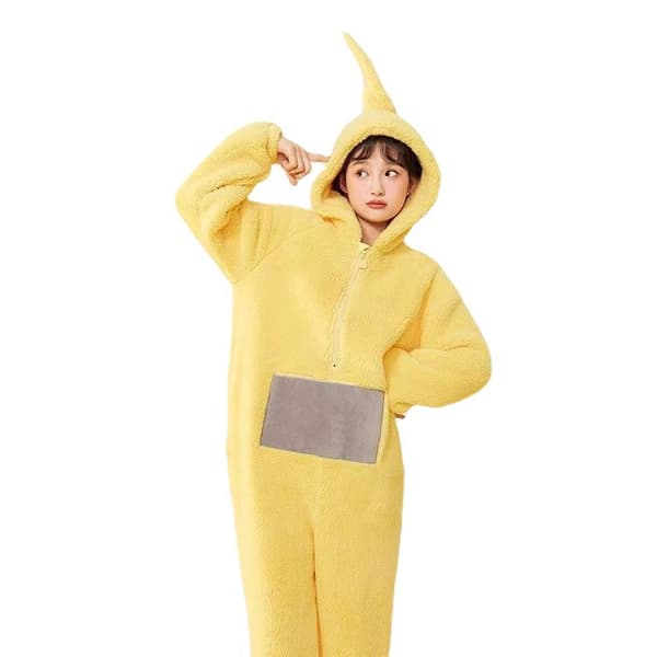 Teletubbies-dräkter Disi Onesies Lala Cosplay-pyjamas Vuxenpyjamas Djur-sovkläder _b red xl