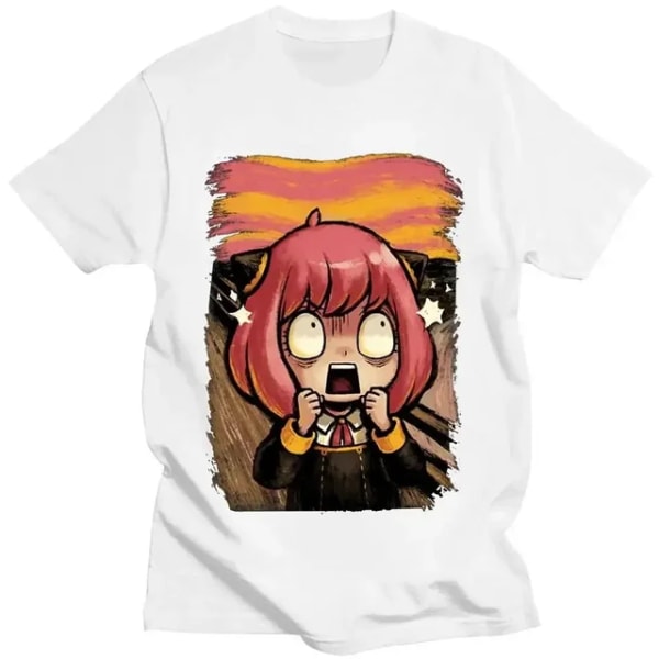 Japansk Anime Spy X Family Anya Forger T-skjorte med grafisk trykk Unisex QTG05099CL XXL