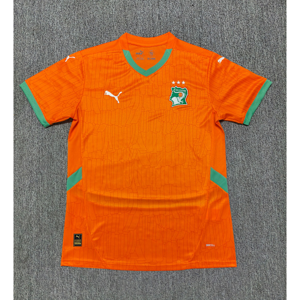 24-25 Elfenbenskysten Hjemme/Udebane Træningsuniform Fodbold T-shirt S-2XL Home L