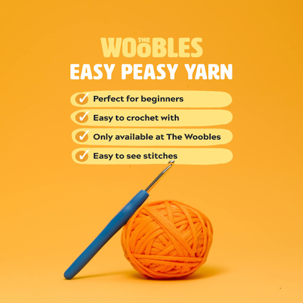 Woobles virkade set för nybörjare i enkelt ärtgarn, som setts på Shark Tank Chicken