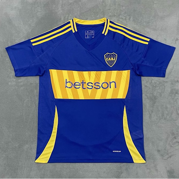 Boca Juniorsin lyhythihainen jalkapallopaita, kausi 2425, nopeasti kuivuva, hengittävä urheiluvaate Home S