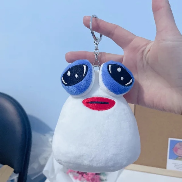 My Pet Alien Pou Plushies Nyckelringar Cartoon Anime Figurer Perifera Ryggsäckar Hängsmycken Väskor Tillbehör Barnfödelsedagspresenter Plushies Keychain-4