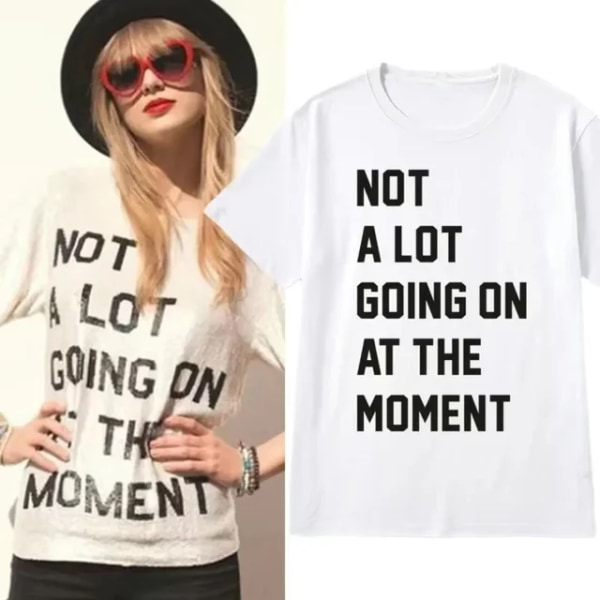 Sommarmode T-shirt med print för fans Presentkläder Damtröja Taylor T-shirt Vintage kvinnlig snabbärmad t-shirt L3036-3 M