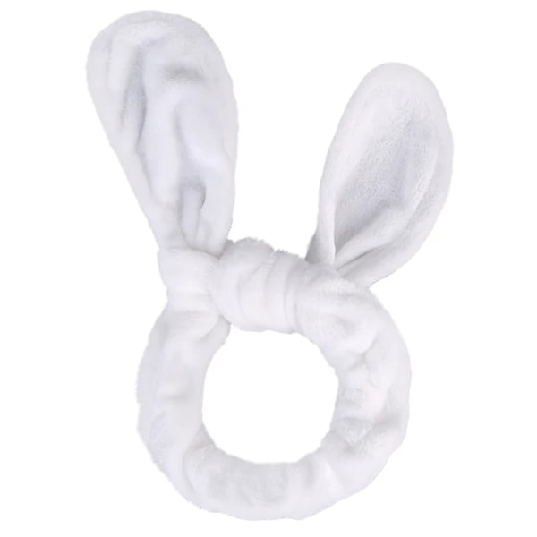 Heatless Sleeping Hair Curler Soft Rabbit Ear Hair Rollers Lazy Hair Curl Ribbon Women Hair Styling Tools White