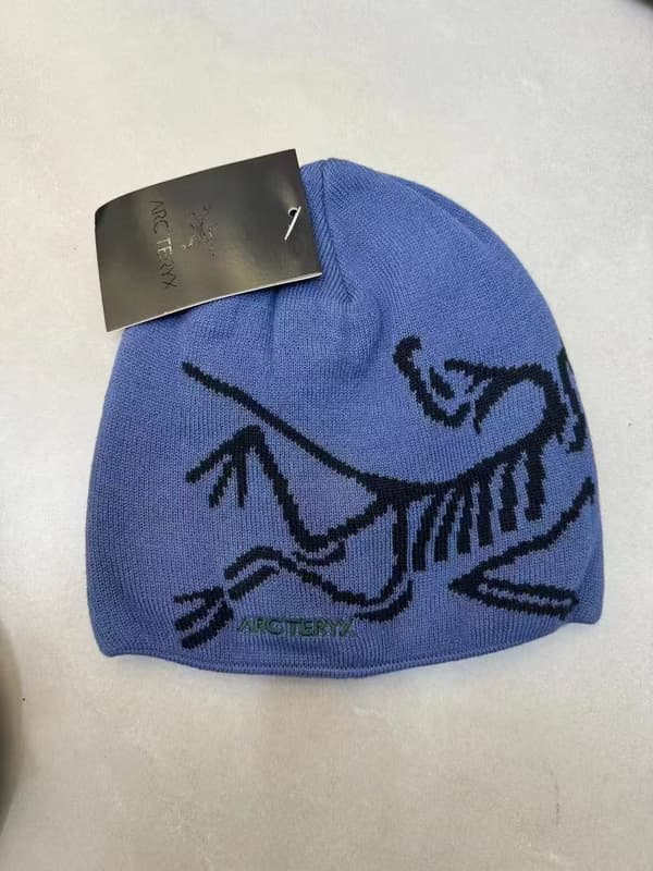 Arc'TERYX Vinter Varm Mössa Stickad Stretchmössa Mörkblå för Herr och Dam 55-60 cm