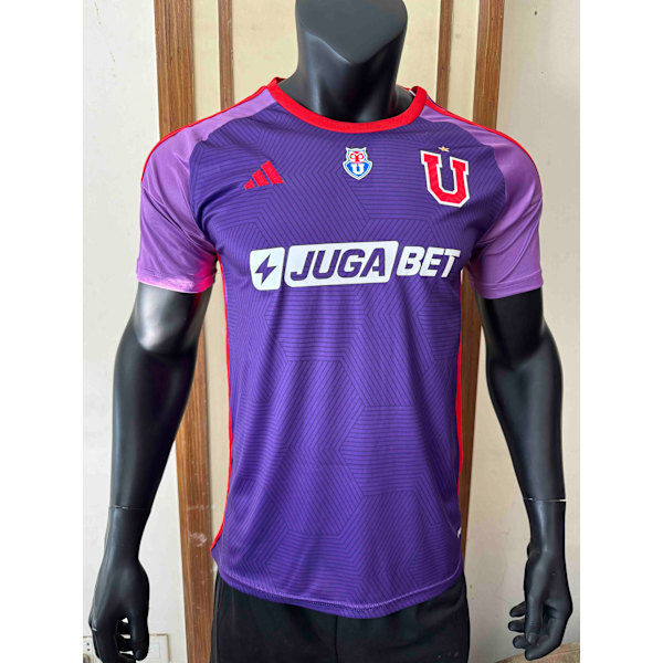 25-26 Club Universidad de Chile Träningsställ Fotbolls T-shirt S-2XL Home M