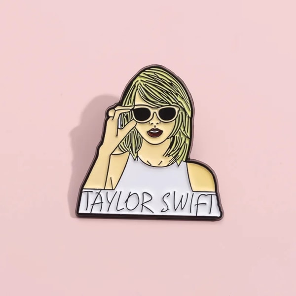 Creative Music Perifer Metal Badge Taylor Swift Broche XZ9192