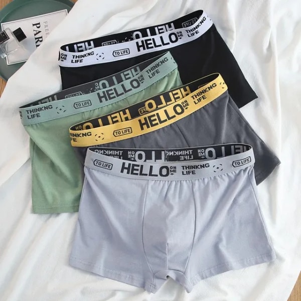 4 Stk Herre Undertøj Herre Boxers Underbukser Komfortabelt åndbart undertøj BR4 XXL