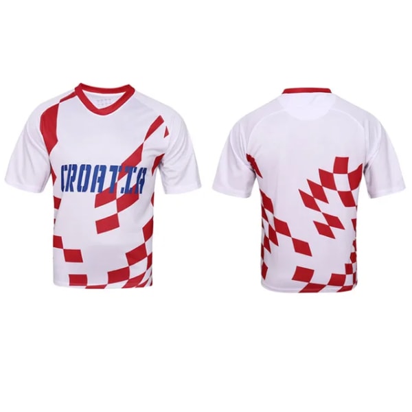 2024 Euro Cup Fotbollströja Europeisk National Jersey Fotbollsuniform Fans Herr Fotbollskläder Crotia L