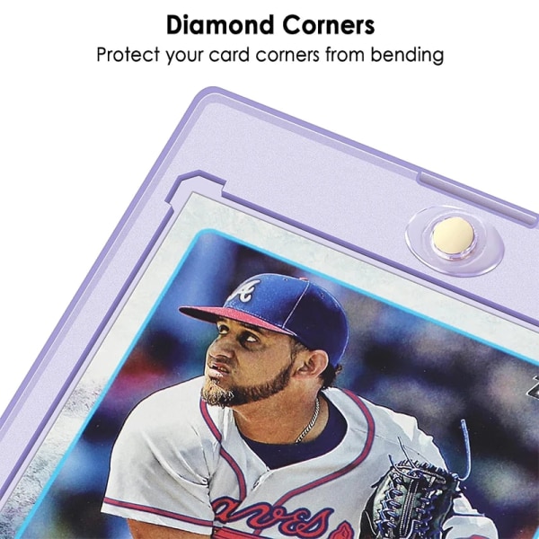 35PT 10 st Magnetiska korthållare Leksak Akryl Baseball Sports Star Trading Card Sleeve Clear Playing Kids Gift 2,87 x 4,33 tum 10PCS(No Card)