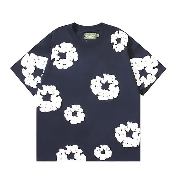 Denim Tears Unisex Sommartopp Kort Navy M