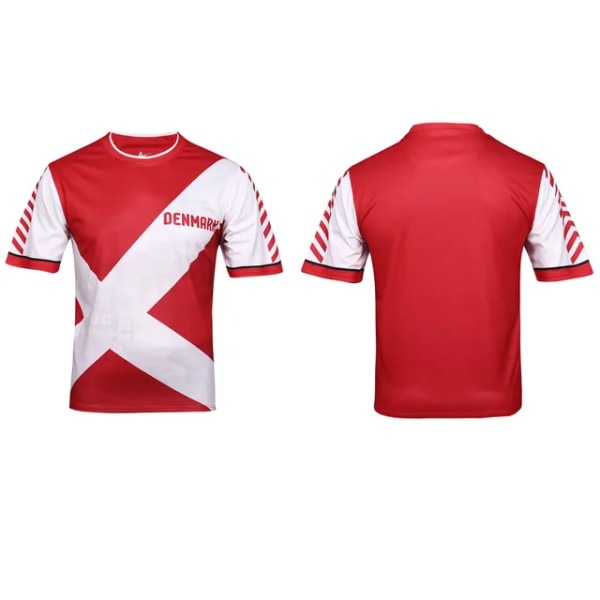 2024 Euro Cup Fotbollströja Europeisk National Jersey Fotbollsuniform Fans Herr Fotbollskläder Demark M