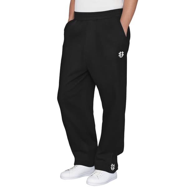 Ensfargede herrebukser med elastisk komfortabel midje og slitesterkt polyester Deep Grey S