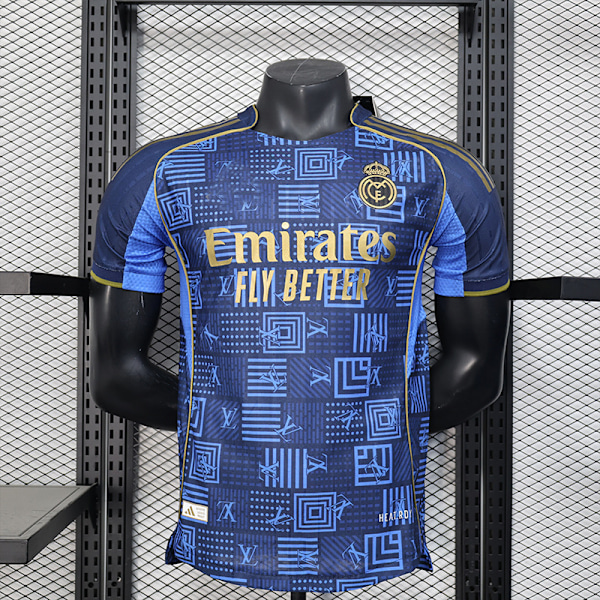 25-26 Real Madrid CF Fotboll LV Special Edition Klubbfotbollsuniform T-shirt S-2XL LV XXL