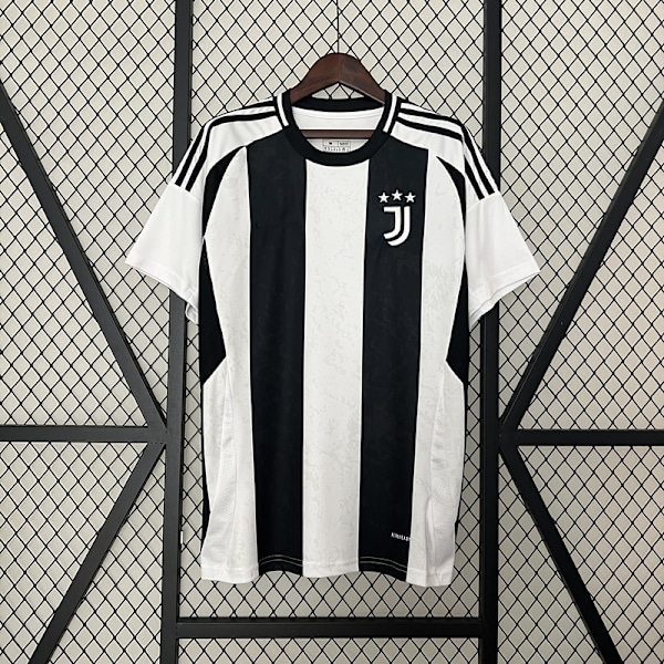 Juventus-jalkapallopaita, lyhythihainen, kausi 2024-2025, nopeasti kuivuva, hengittävä urheiluvaate Home M