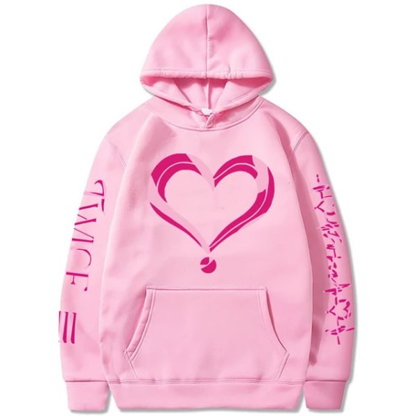 Kpop Twice 4th World Tour Iii Casual träningsoverall Dam Sweatshirts Pullover Huvtröjor pink L