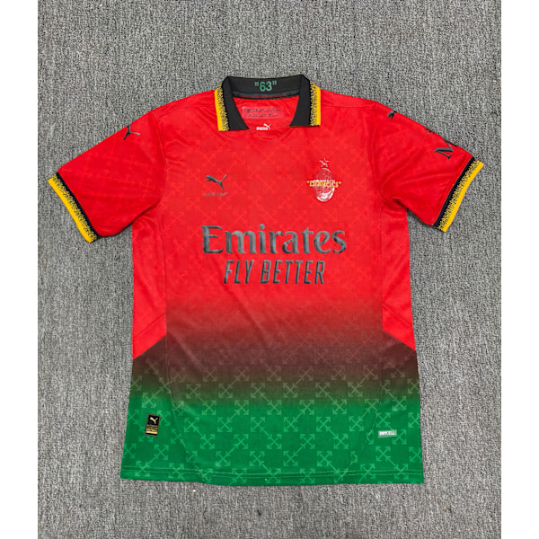 Ny 25-26 A.C. Milan Målvakt Träningsuniform Fotbolls T-shirt S-2XL M