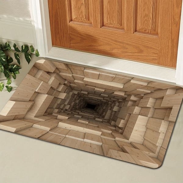 3D Dørmatte – Optisk illusjon, Sklisikker, Mikrofiber, Maskinvask 50*80cm