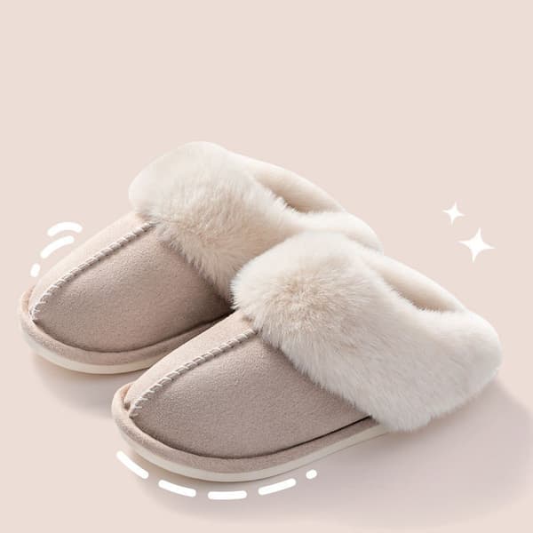 Dam Vinter Inomhus varma och mjuka Tofflor Deep Grey 43-44