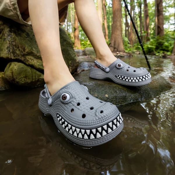 Home Slipper träskor Krokodil herr Sandaler Söta Kawaii Moln Sommar Flip Flops Strandtofflor Dam Hemmaskor Platta Kvinnor blue 40-41