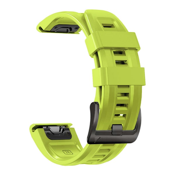 22mm 26mm Silikonarmband för Garmin Fenix 7X 7 Pro Solar/6X 6 Sapphire 5 5X Plus 3 3HR/Epix QuickFit WatchBand Light Green 26mm