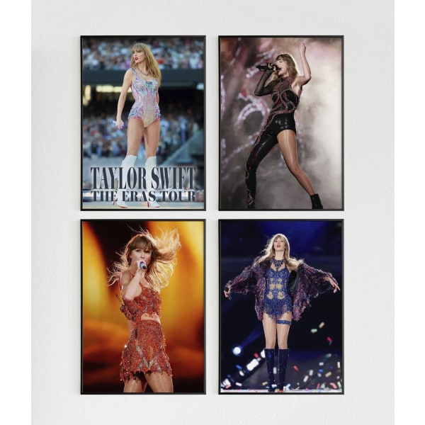 Taylor swift Print bilder Modern popsångare Väggkonst The Eras Tour 1989 bildduksaffisch Sovrumsinredning Presentidé 02 40x60cm
