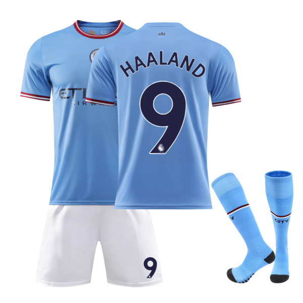 23-24 Manchester City Hjemmefotballdrakter Nr. 9 Haaland Home NO.9 XL