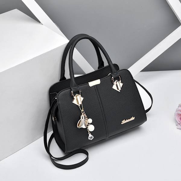 PU Skuldertaske Black
