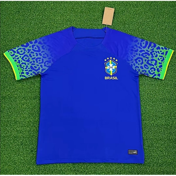 Kausi 2425 Brasilia Koti Vieras Lyhythihainen Jalkapallopaita Nopeasti Kuivuva Hengittävä Urheiluvaatetus Away XL