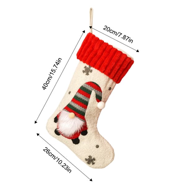 Julstrumpor presentförpackningar, juldekoration för hemmet Red