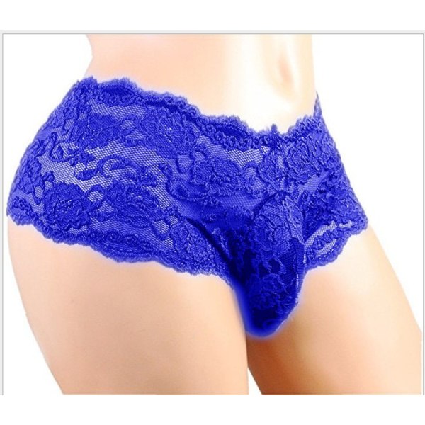 Sexiga supervärdiga underkläder för män sexiga underkläder Alla hjärtans dag blue 3XL