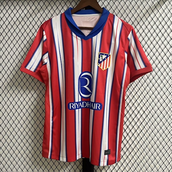 Club Atlético de Madridin lyhythihainen jalkapallopaita, kausi 2425, nopeasti kuivuva, hengittävä urheiluvaate Home L