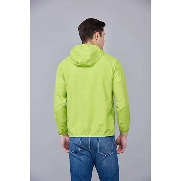 Unisex Vandring Jacka Herr Dam Vattentät Snabbtorkande Camping Vindjacka Trekking Fiske Regnrocka Utomhus Anti UV Kläder Green L