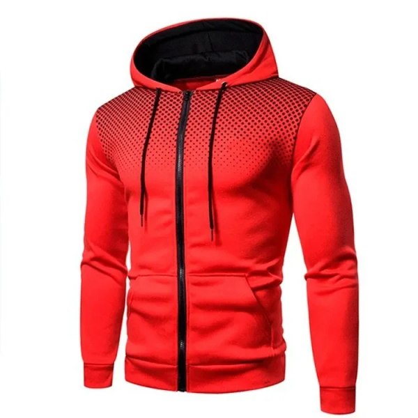 Sport Fitness för män Bär tunn sektion andas huvtröja eller sportbyxor Andas Red suit1 XL