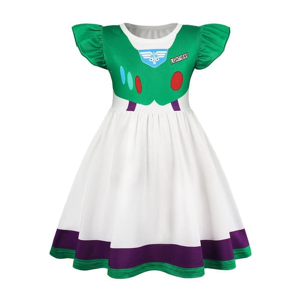 Lehmityttöasu tytöille, taaperoikäisille, prinsessapukeutuminen, Halloween-cosplay-asut 01 120cm