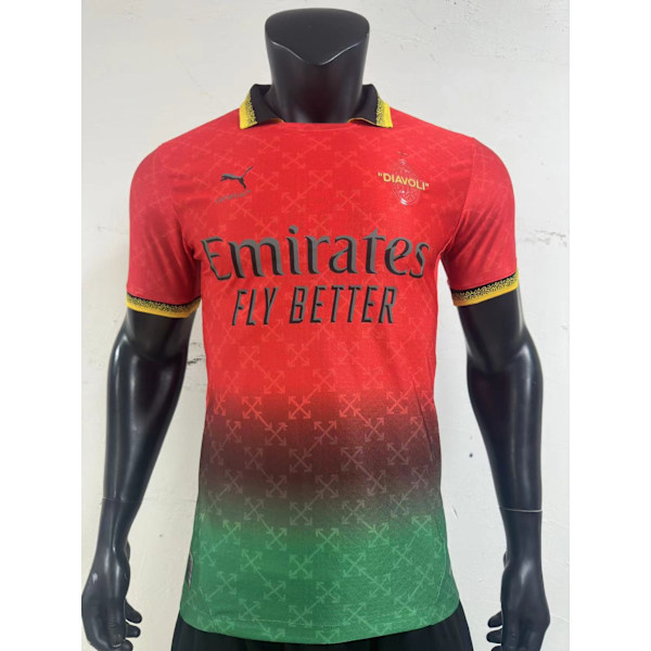 25-26 A.C. Milan Udebanetræningsuniform Fodboldtrøje S-2XL S