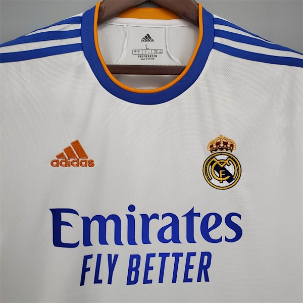 21/22 Real Madrid Fotball Hvit Skjorte S