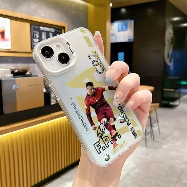 IPHONE 17 Air Pro Pro max Telefon Cover RONALDO Mønster Trykt Purple iphone 17 pro max