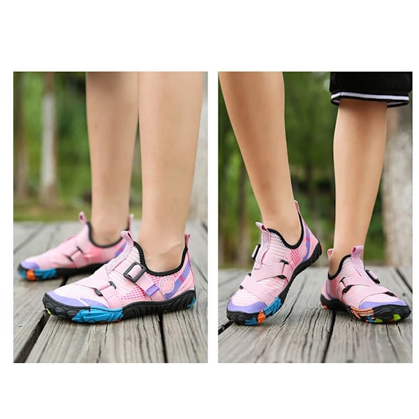 Barn Skor Pojkar Mode Sneakers Flickor Sport Löparskor Barn Andas Casual Halkfri Tränare Utomhusskor Pink 38