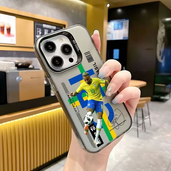 IPHONE 17 Air Pro Pro max Deksel NEYMAR JR Mønster Trykt White iphone 17 pro max