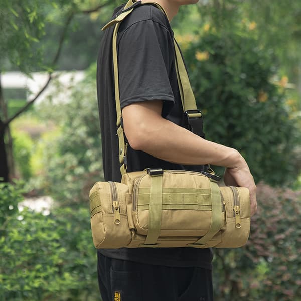 Utendørs Ryggsekk Jakt Midjepakke Midjeveske Camping Turpose Brystveske Python pattern black