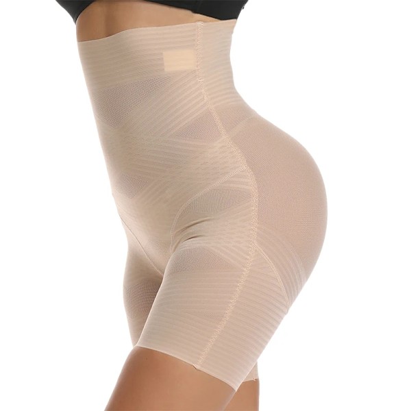 Hög Midja Butt Lifter Slimmande Underkläder Body Shaper Kvinnor Shapewear Tummy Control Trosor Lår Slimmer Säkerhetsshorts Nude L