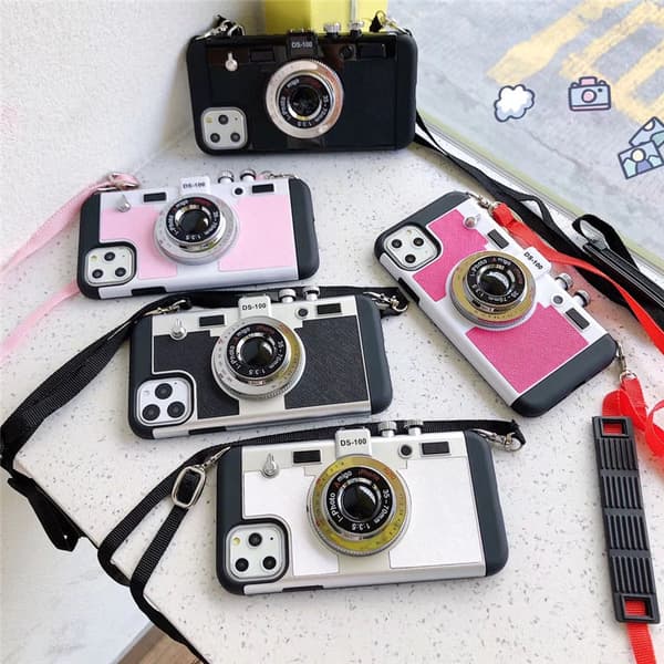 Kotelo iPhone 17 Pro Maxille, musta ja hopea, kamera, retrokamera Black Silver iphone17pro
